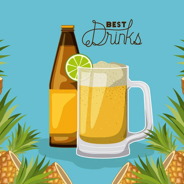 en iyi içki şişesiyle Kupası üzerinde çerçeve çiçek