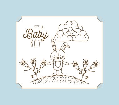 bir çocuk el çizmek davetiye kartı