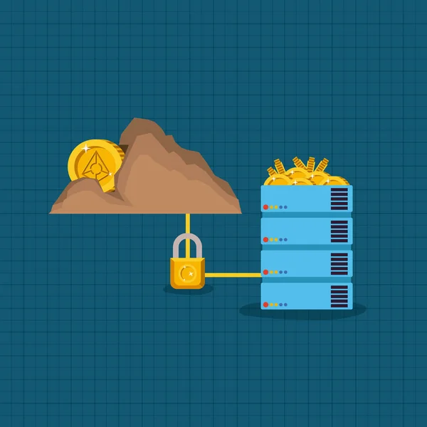 Angur mines ensemble icônes — Image vectorielle