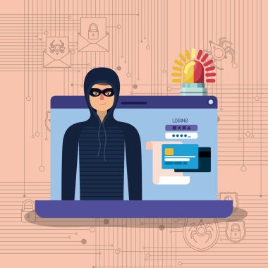 siber güvenlik dizüstü bilgisayar ve hacker