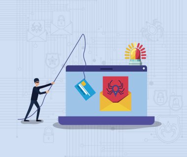 siber güvenlik dizüstü bilgisayar ve hacker