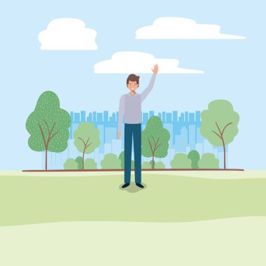 Genç iş adamı Park