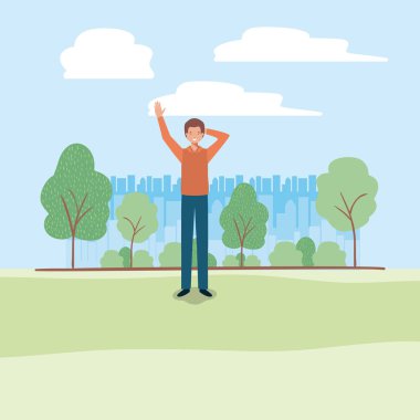 Genç iş adamı Park