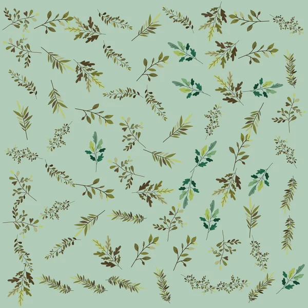Дизайн Векторной Иллюстрации Растительного Рисунка — стоковый вектор