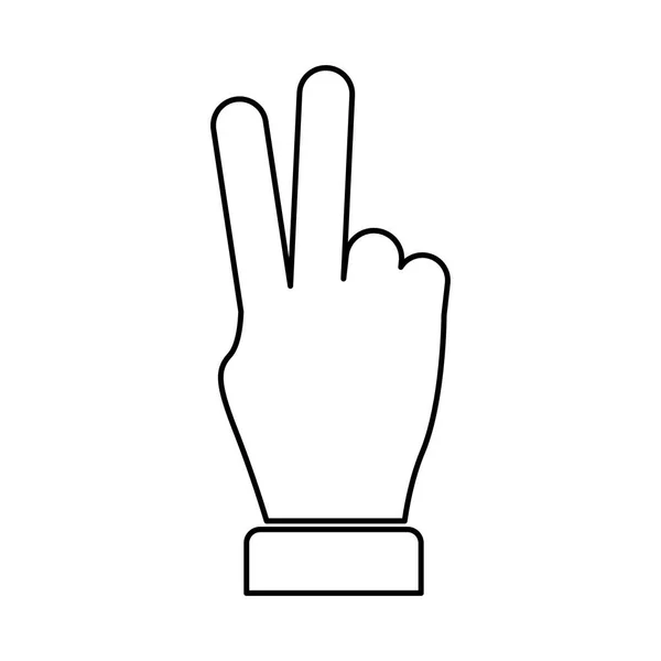Рука мир і любов символ — стоковий вектор