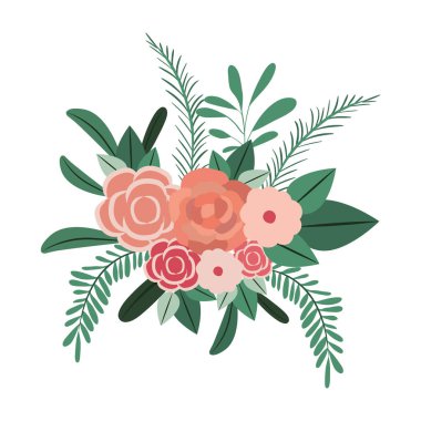 güzel gül dekorasyon simgesi