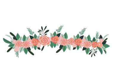 güzel gül dekorasyon simgesi