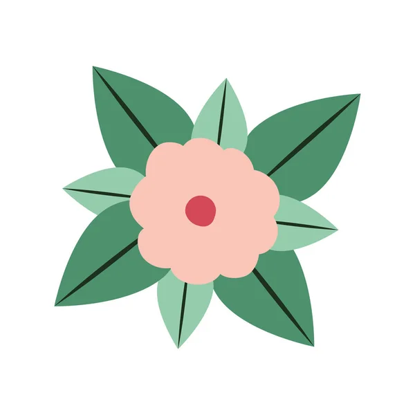 Gyönyörű Rózsa díszítéssel ikon — Stock Vector