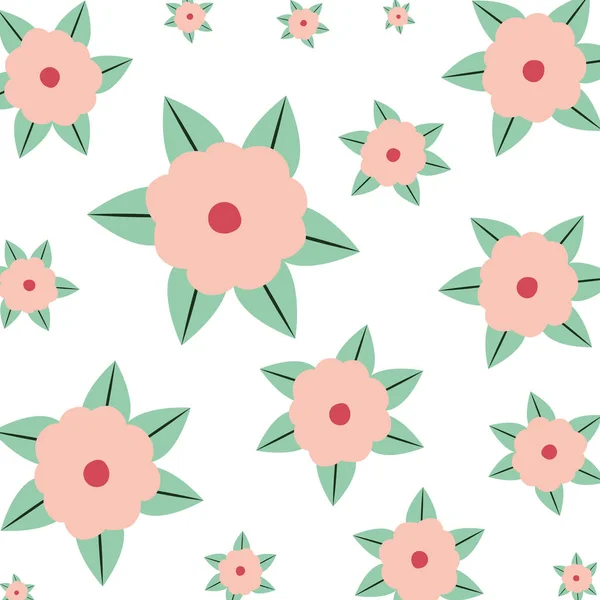 Hermoso patrón decorativo rosas — Archivo Imágenes Vectoriales