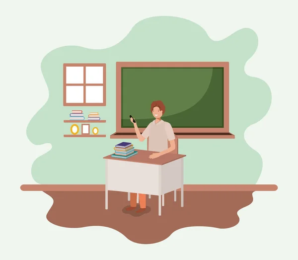 Professor em sala de aula —  Vetores de Stock