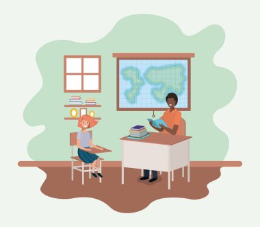 Öğretmen öğrencileri ile Coğrafya dersinde siyah