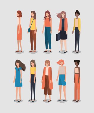 kadın arkadaşlar karakter grubu