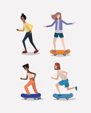 Grup faaliyetleri yapıyor kadın