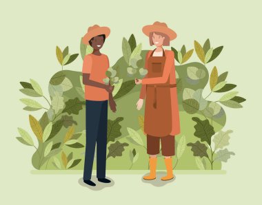 parkta ağaç dikme çift