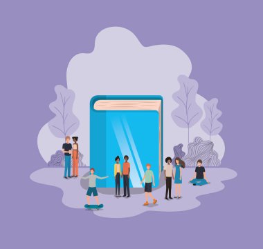 kitap avatarlar karakter birlikte grup insan