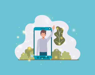 manzara Smartphone'da erkekte