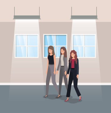 iş kadınları grup koridor Office