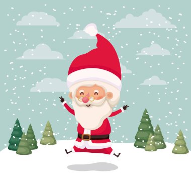 küçük Noel Baba karakteri çimen