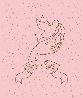 güvercin dünya barışı ile el