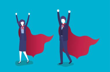 kahraman ceket ile iş çift