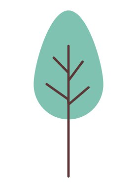 ağaç bitki izole simgesi