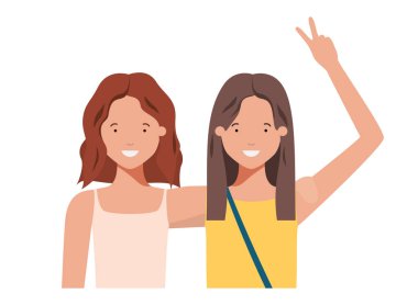Genç kadın avatar karakter