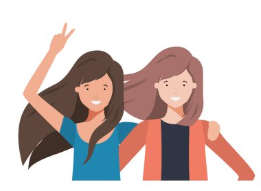 Genç kadın avatar karakter