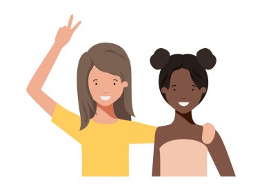 Genç kadın avatar karakter