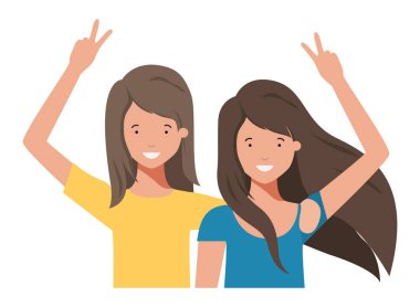 Genç kadın avatar karakter