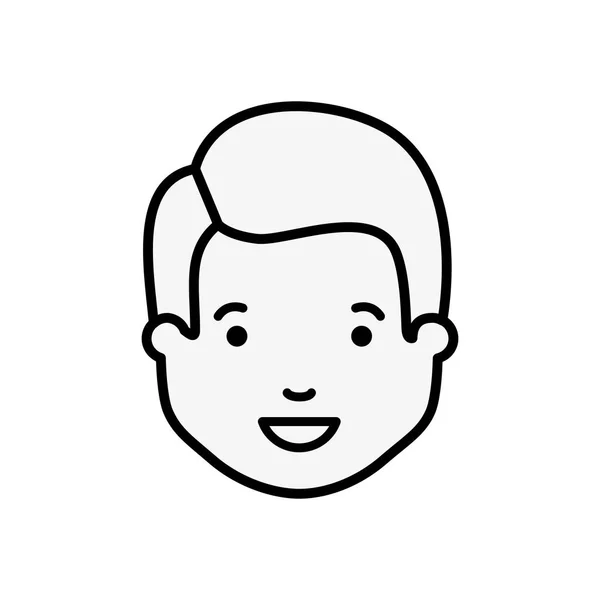 Tête de l'homme avatar personnage — Image vectorielle
