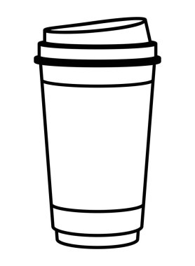 Konteyner plastik kahve avatar karakter