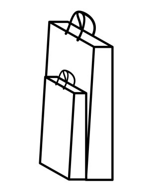 alışveriş çantası izole simgesi