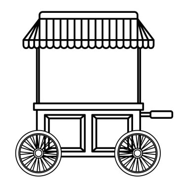 Mağaza kiosk izole simgesi