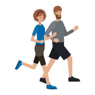 Genç çift avatar karakter