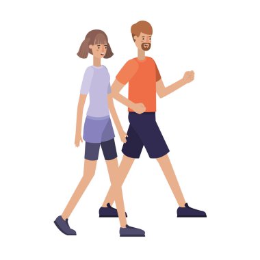 Genç çift avatar karakter