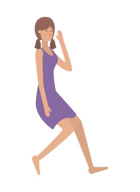 poz avatar karakter uyku ile genç kadın