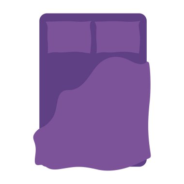 rahat yatak izole simgesi