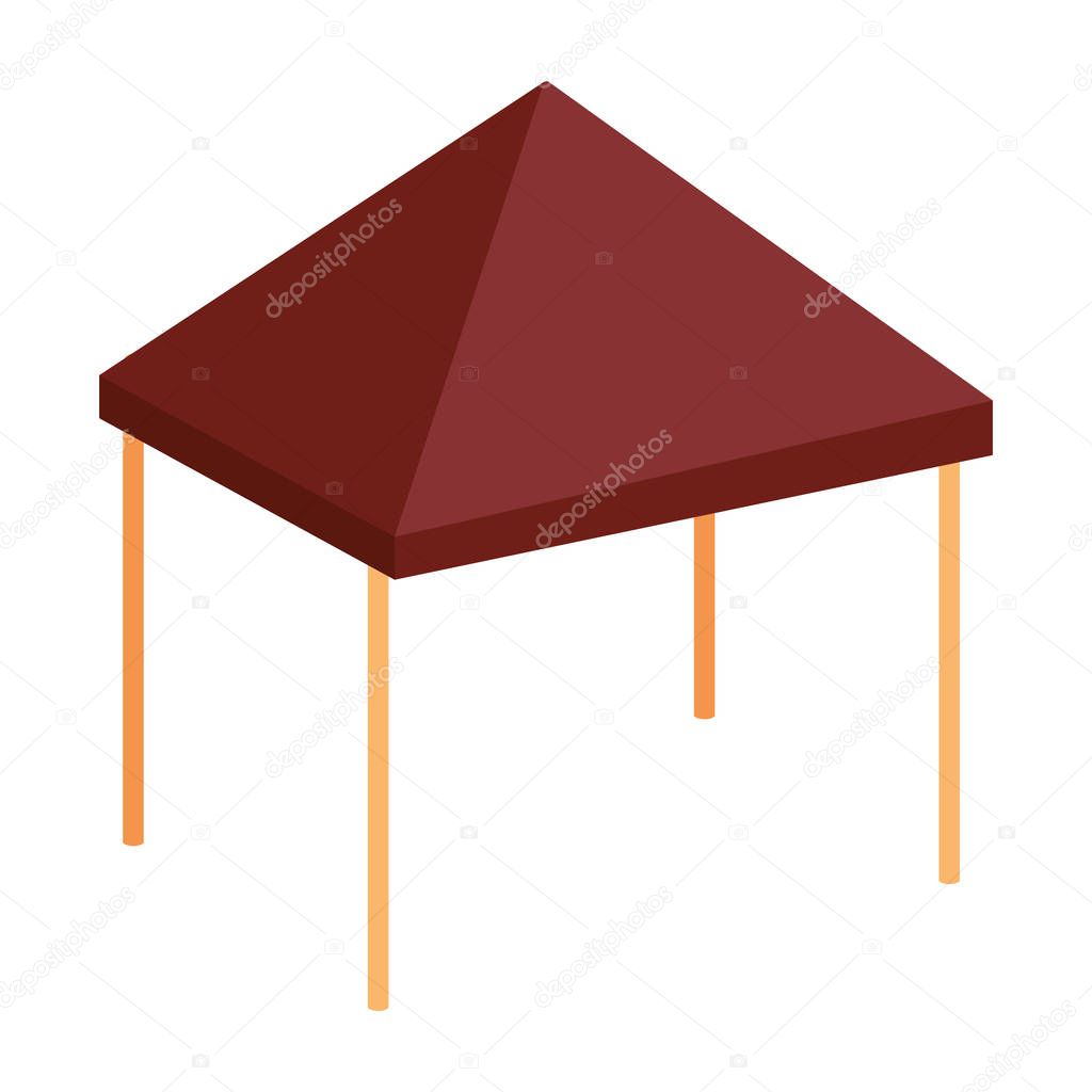 awning tent isolated icon