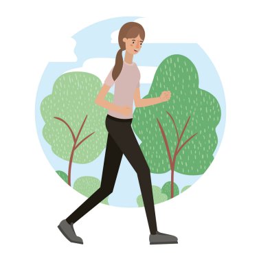 manzara avatar karakter olan kadın