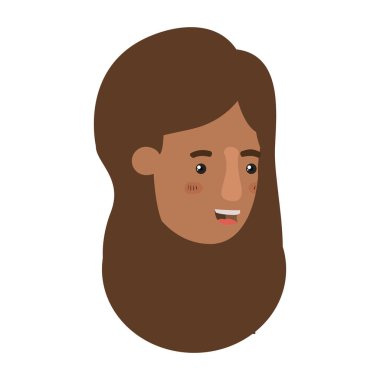 kadın afro avatar karakter Başkanı