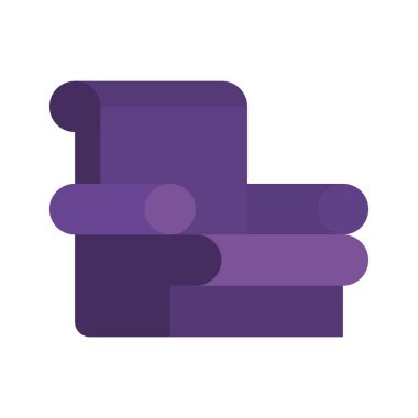 kanepe oturma izole simgesi