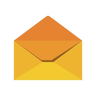 açık mektup izole simgeler