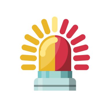 Alarm izole simgesi yaktı