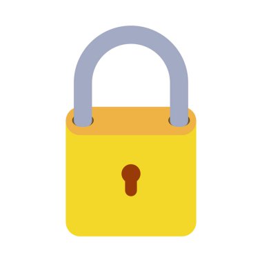 asma kilit kilitli izole simgesi