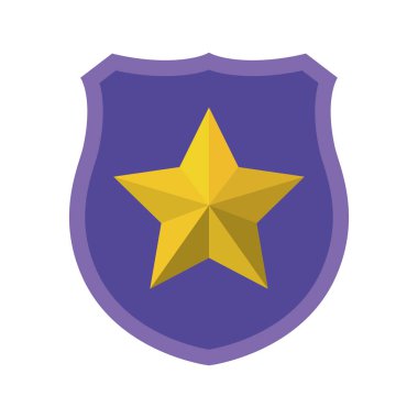 yıldız izole kutsal kişilerin resmi ile kalkan