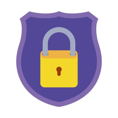 izole asma kilit kutsal kişilerin resmi ile kalkan