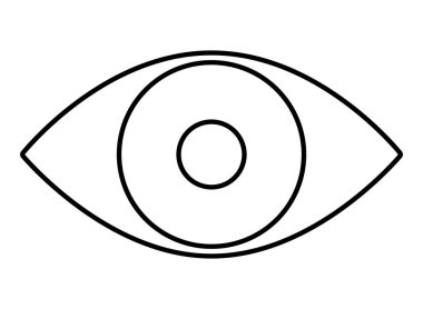 göz izole simgesini açın.