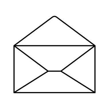 açık mektup izole simgeler