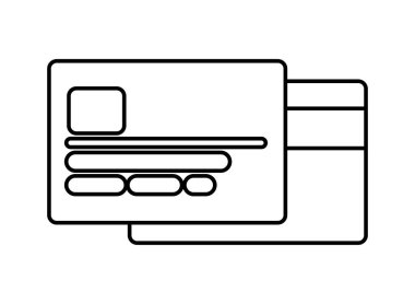 kredi kartı izole simgeler