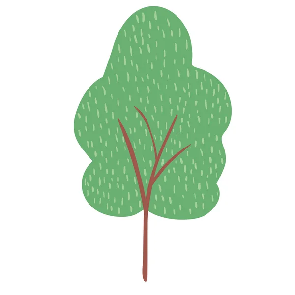 Ağaç bitki izole simgesi — Stok Vektör